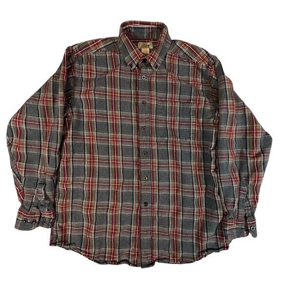 VTG LL Bean Flannel 100% Cotton Regular Medium - Picture 1 of 6